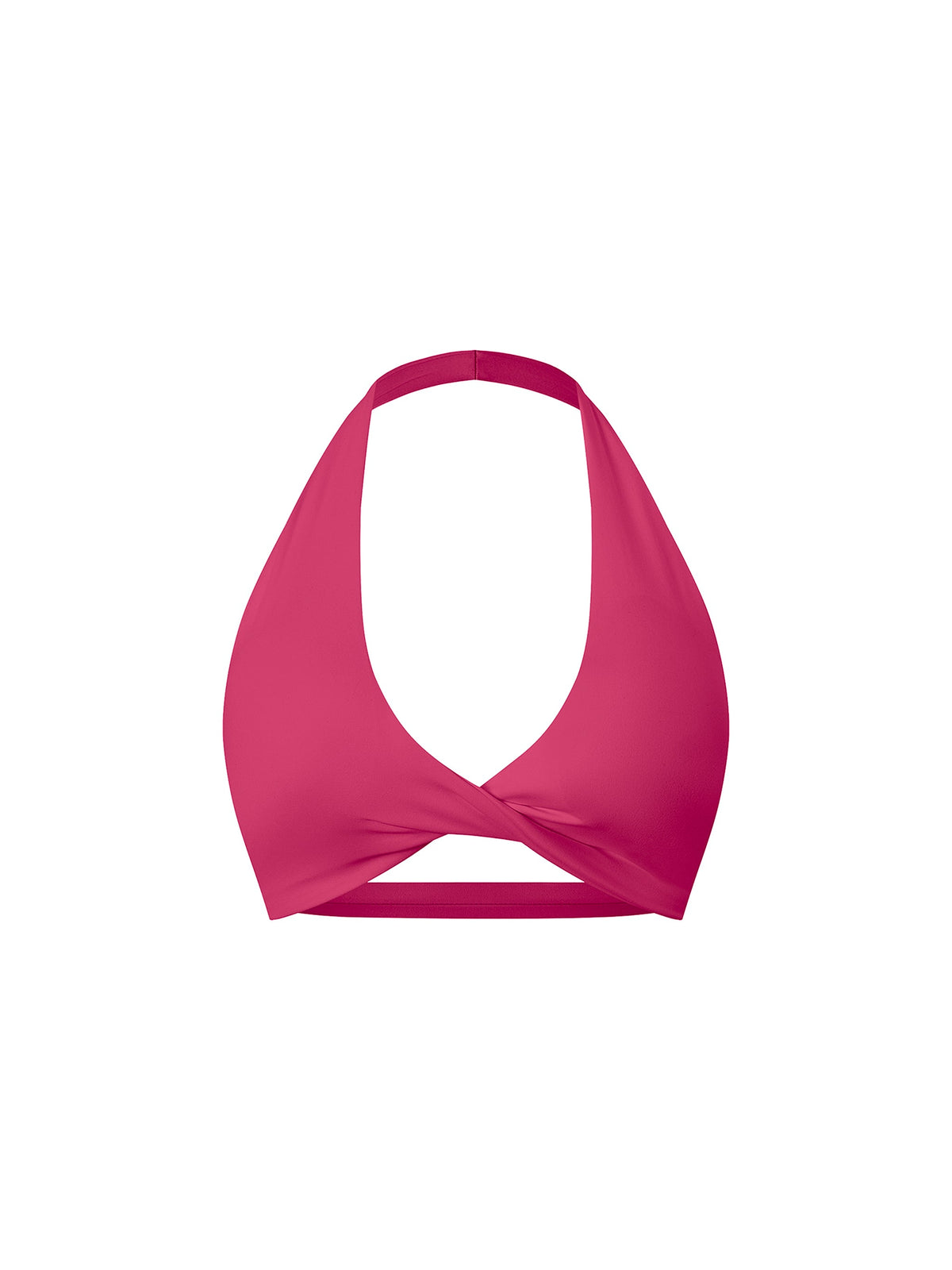 Women's Pleated Halter Sports Bra