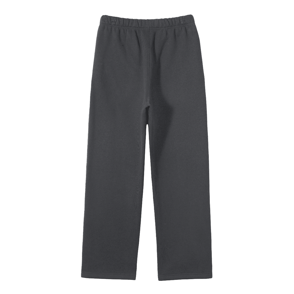 Unisex Solid Colour Fleece Straight-Leg Pants