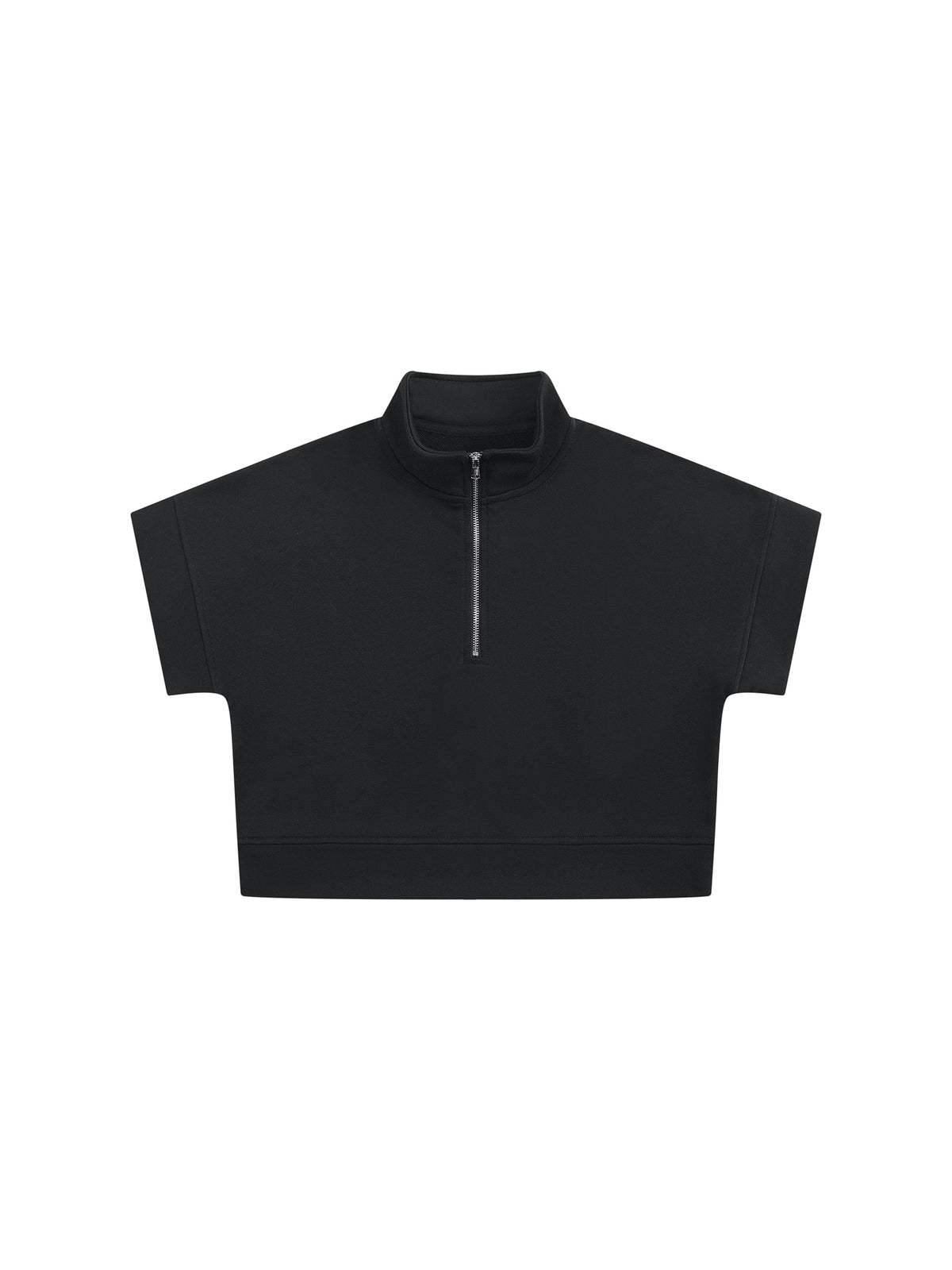 Women's Quarter Zip Crop Sweatshirt