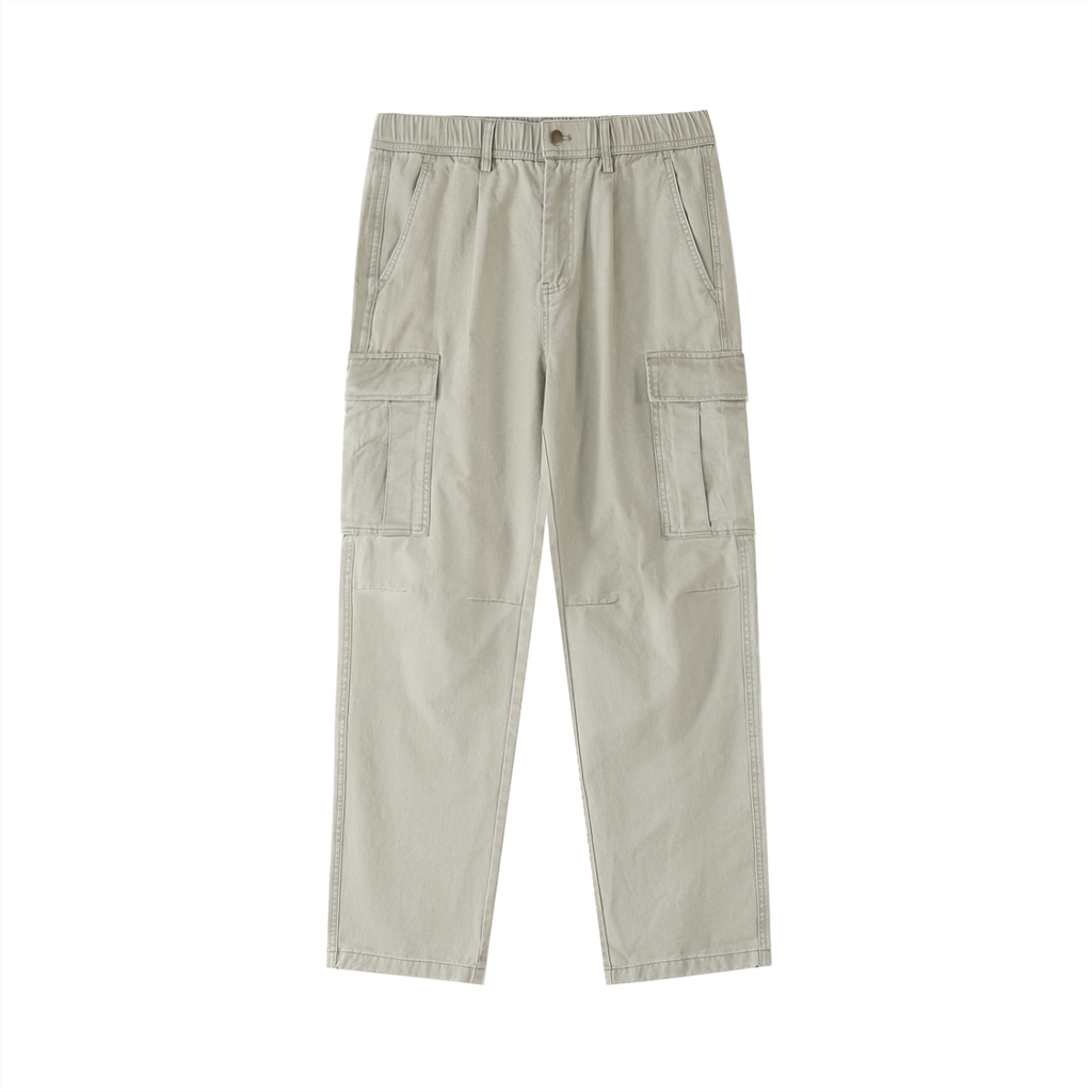 Men’s Cotton Elastic-Waist Cargo Pants