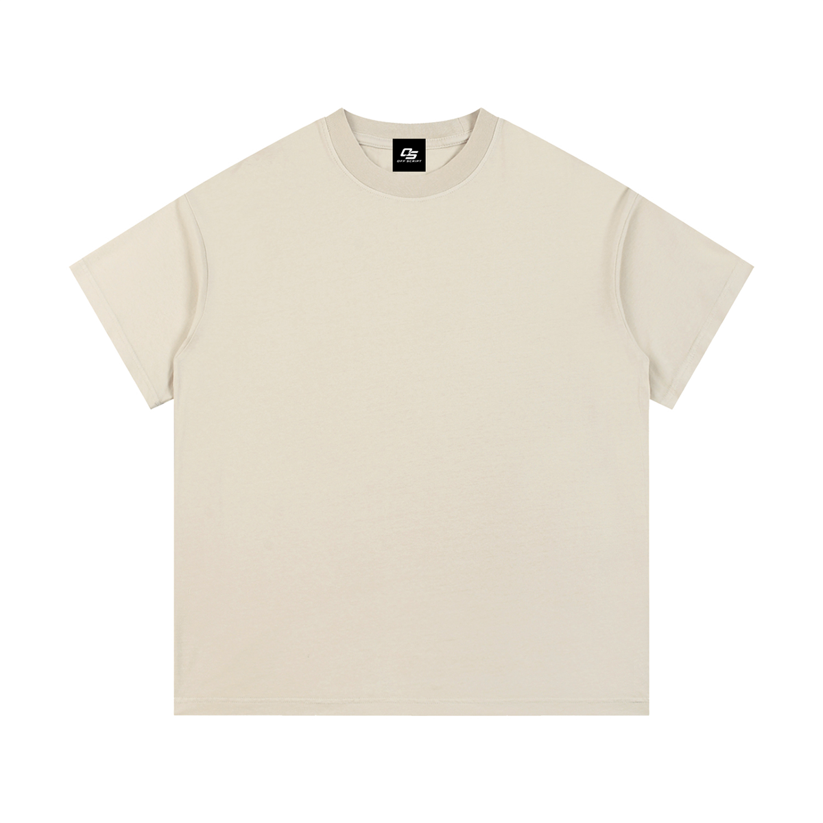 Light Apricot Unisex Vintage-Wash Cotton T-Shirt front view