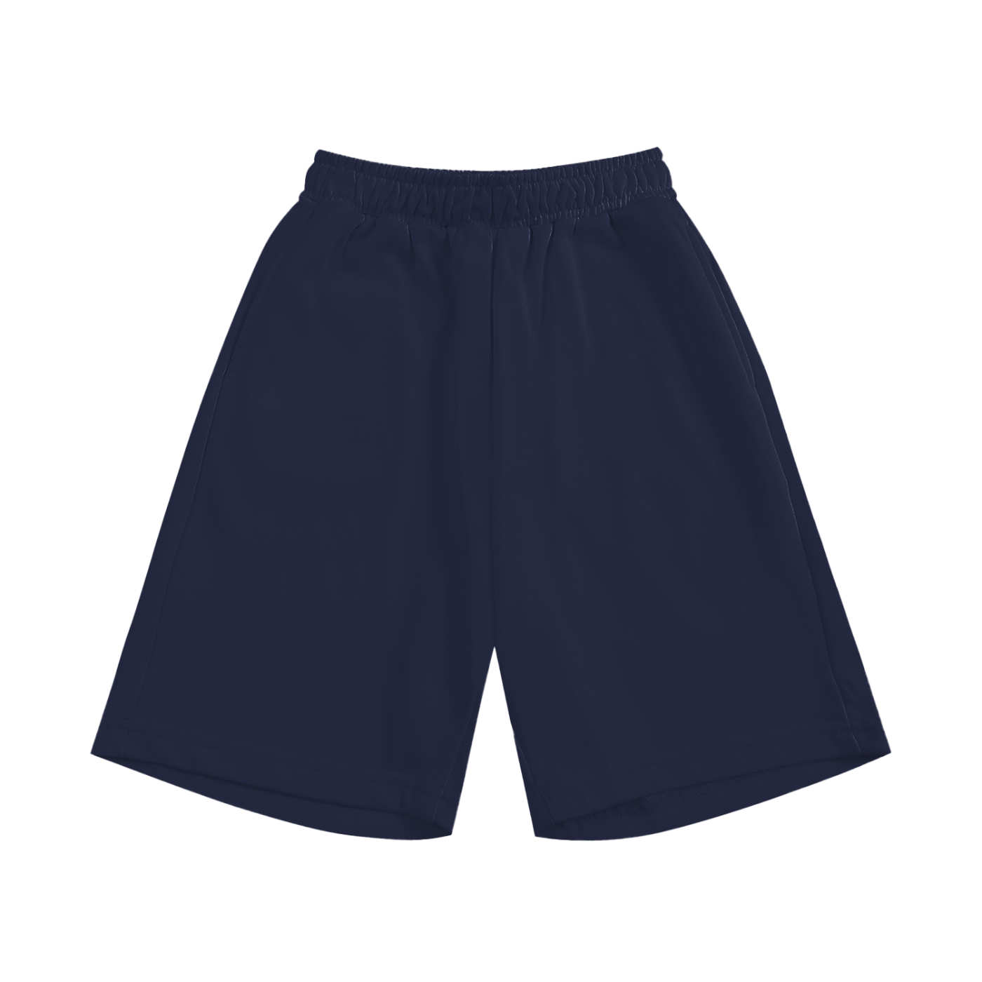 Essential Kids’ Shorts in Navy Blue — front view