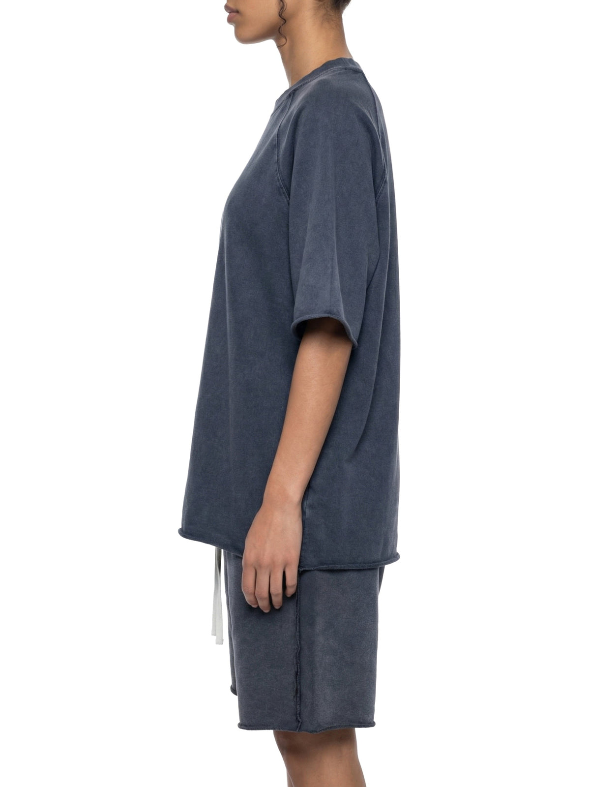 Unisex Mineral Wash Raw Edge T-Shirt