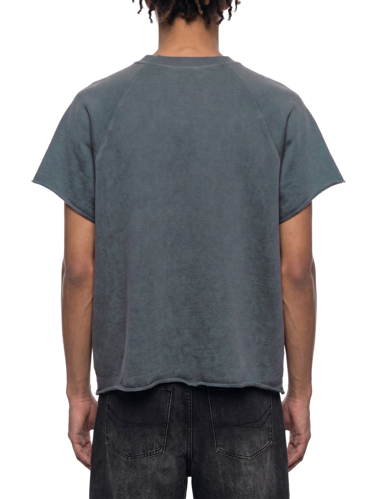 Unisex Vintage Wash Raw Edge Boxy T-Shirt