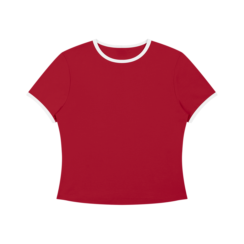 Women’s Color Block Crop T-Shirt