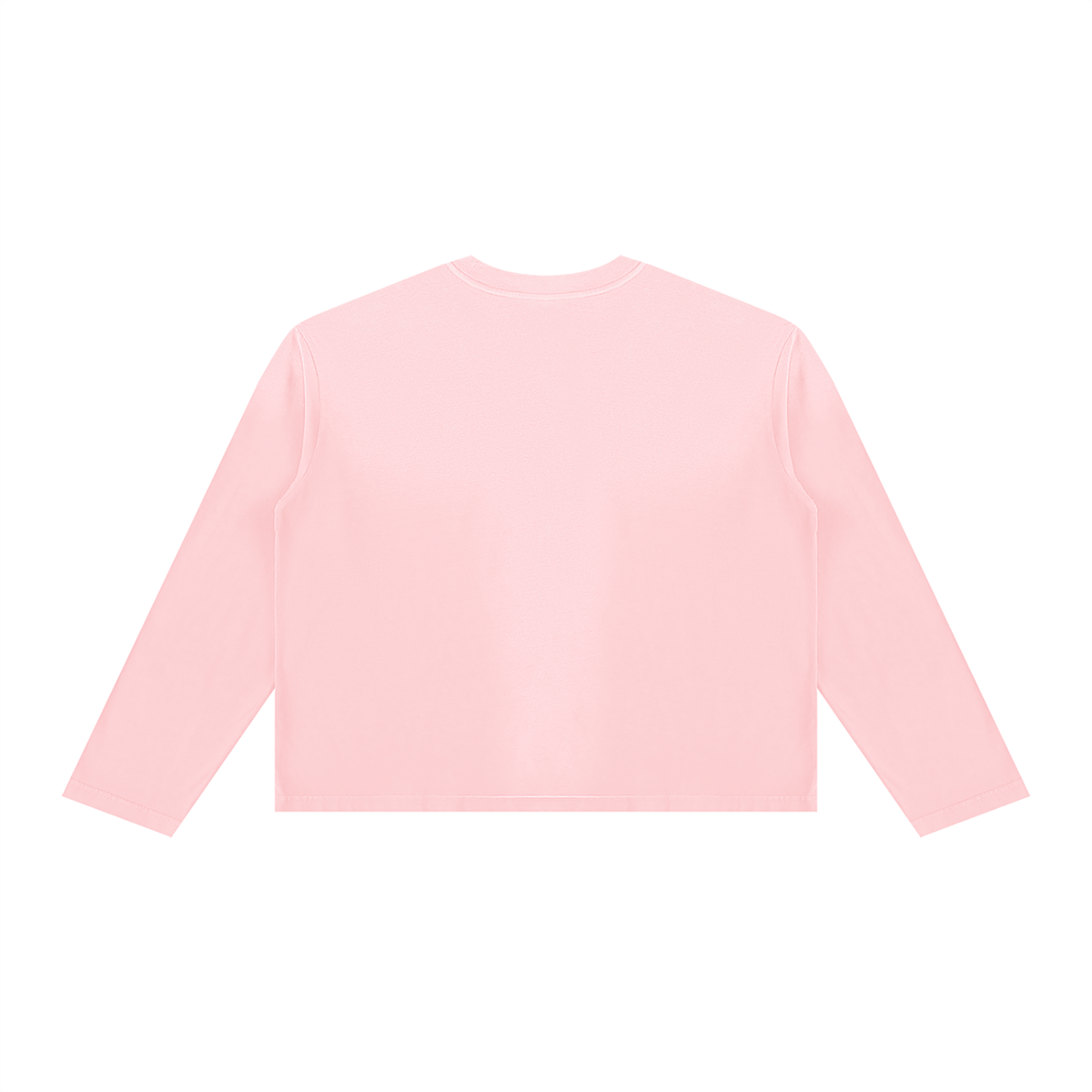 Off Script Sunfade Boxy Long Sleeve T-Shirt - Pink back view