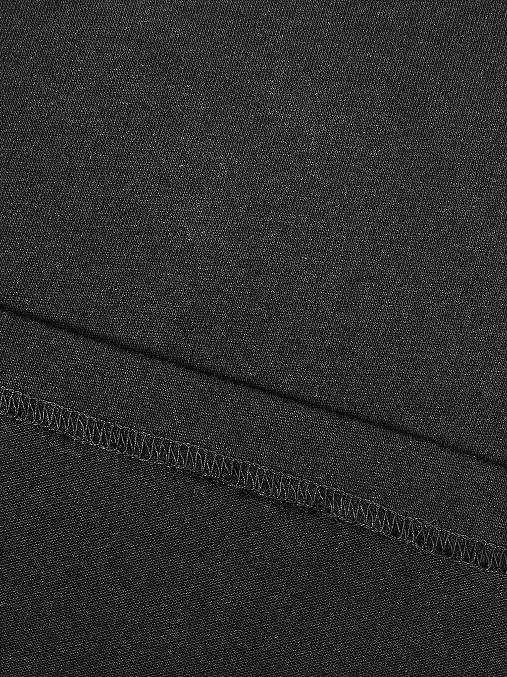 Contrast Piped Panel T-Shirt hem seam detail