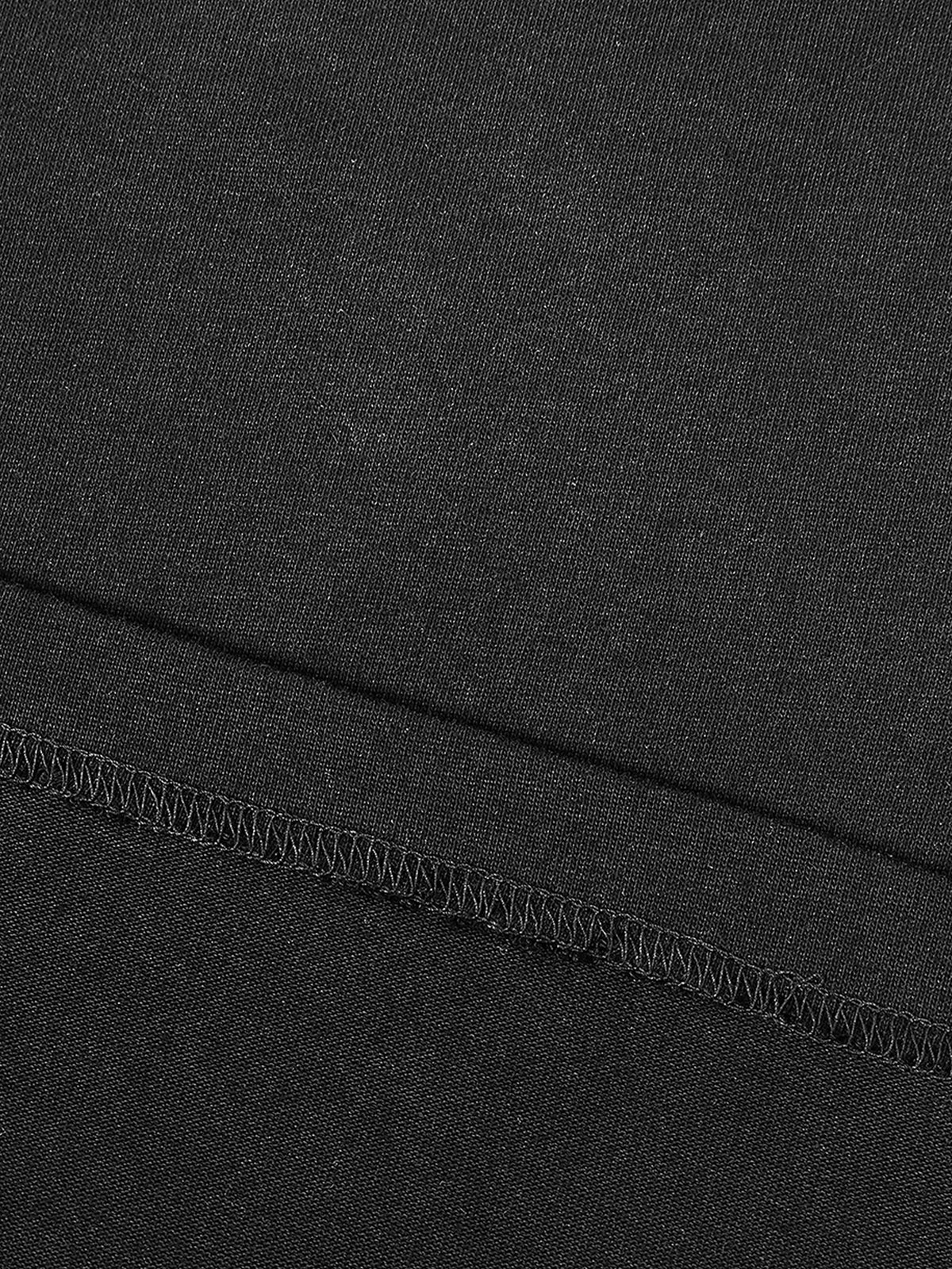 Contrast Piped Panel T-Shirt hem seam detail