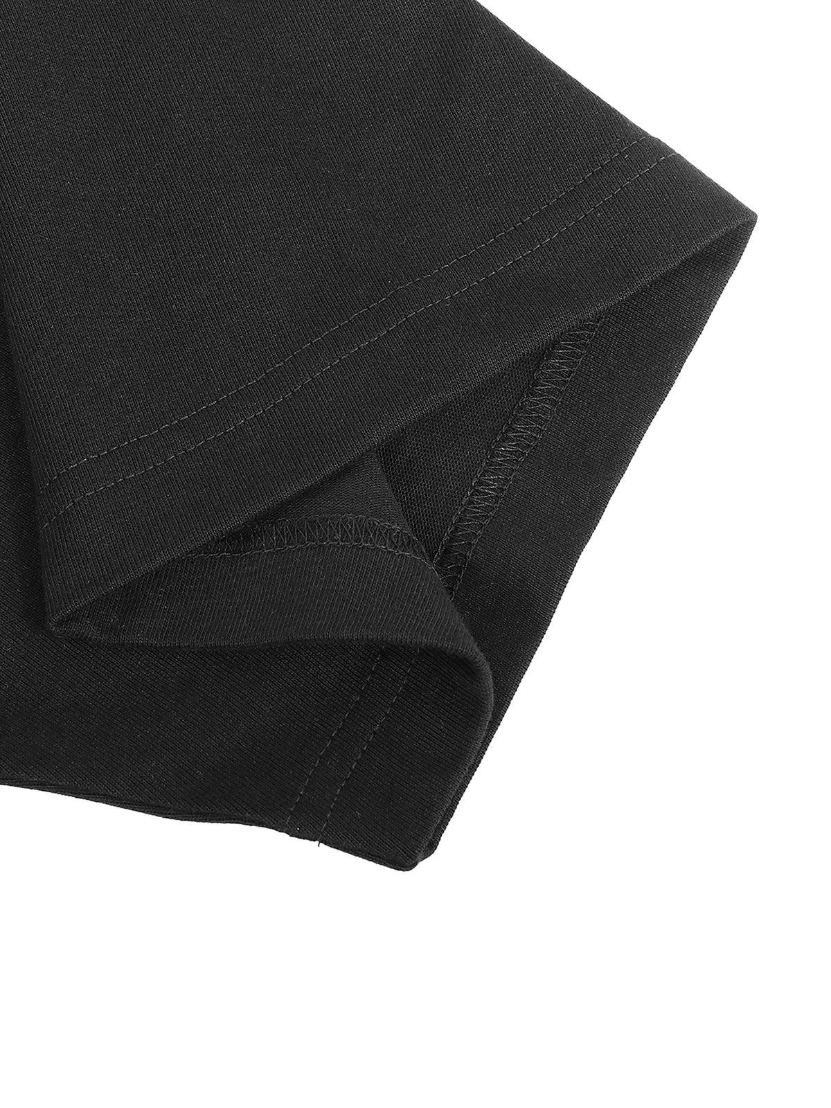 Contrast Piped Panel T-Shirt sleeve detail