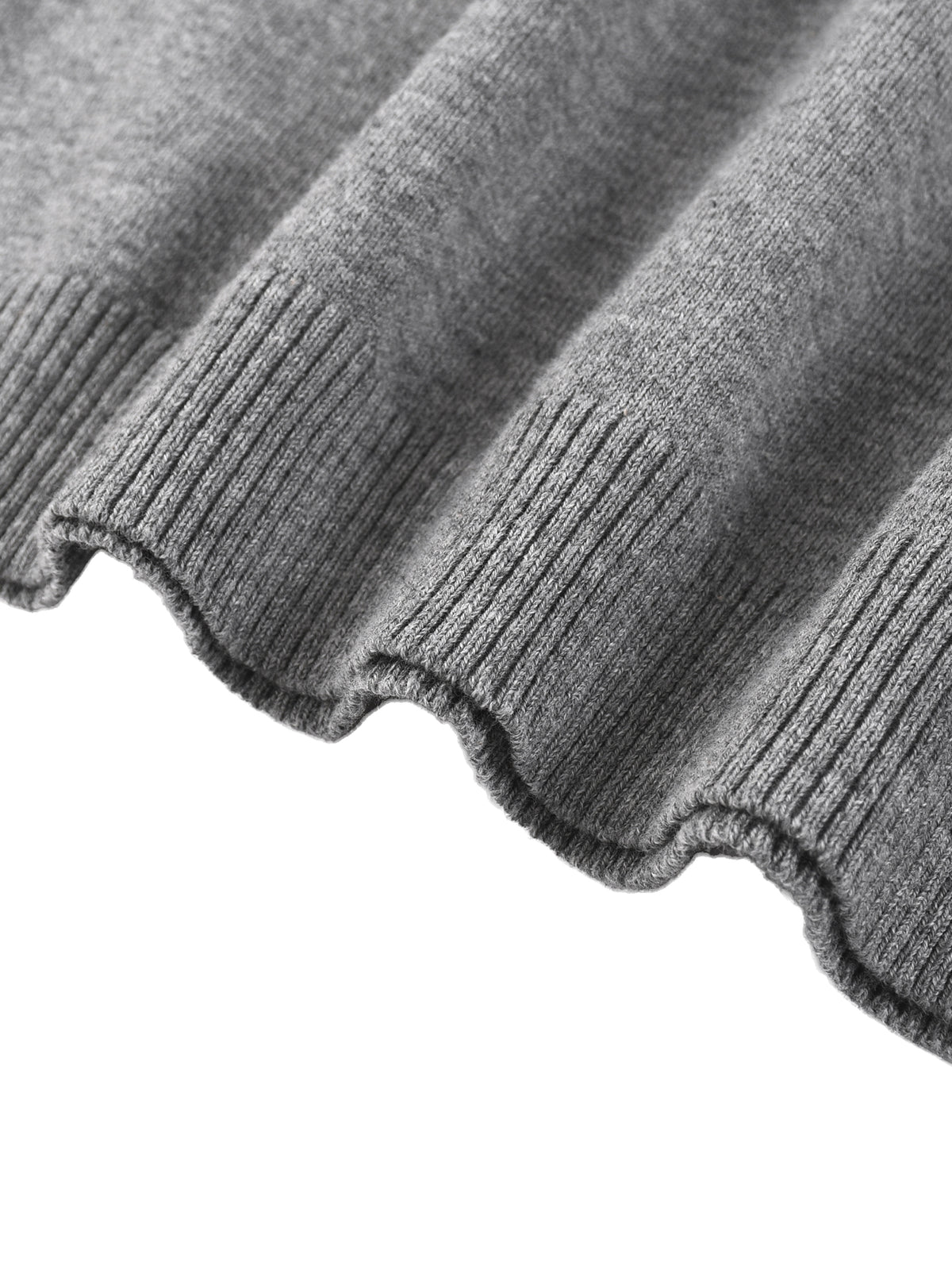 Off Script Cotton Knit Short Sleeve Henley T-Shirt - ribbed hem detail