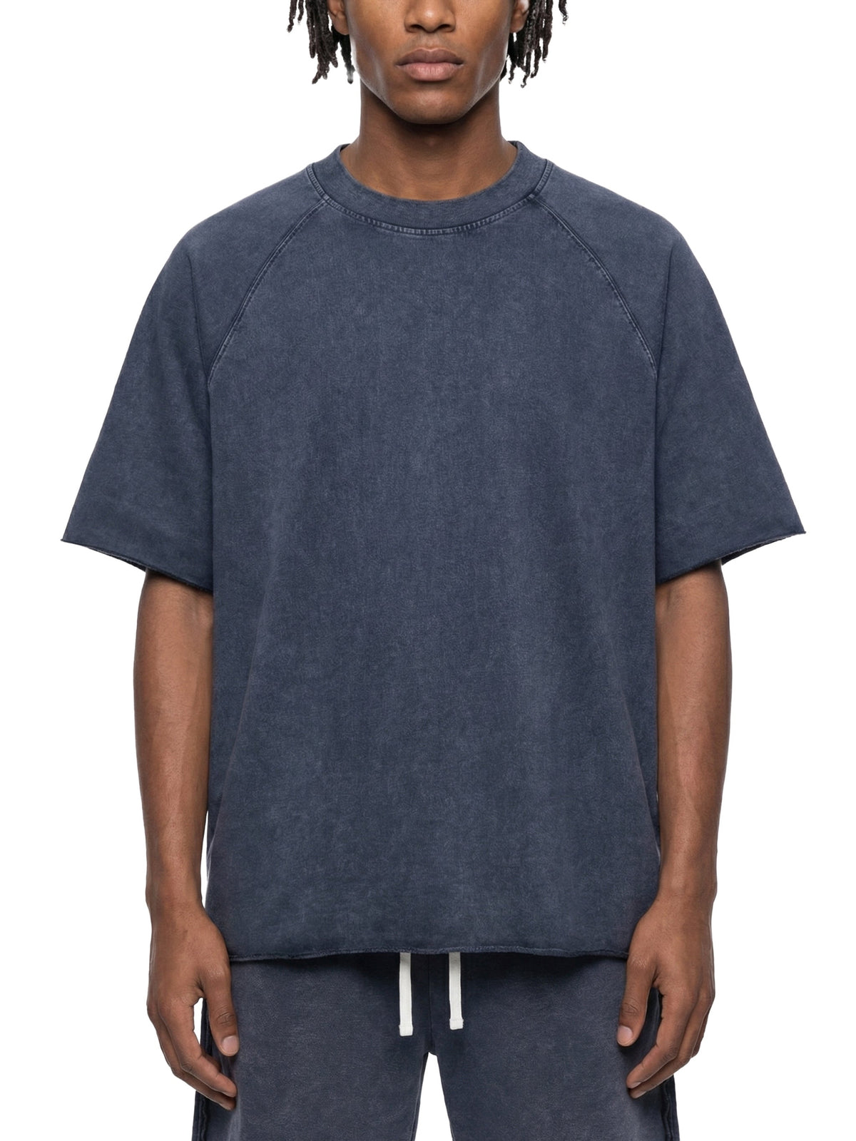 Unisex Mineral Wash Raw Edge T-Shirt