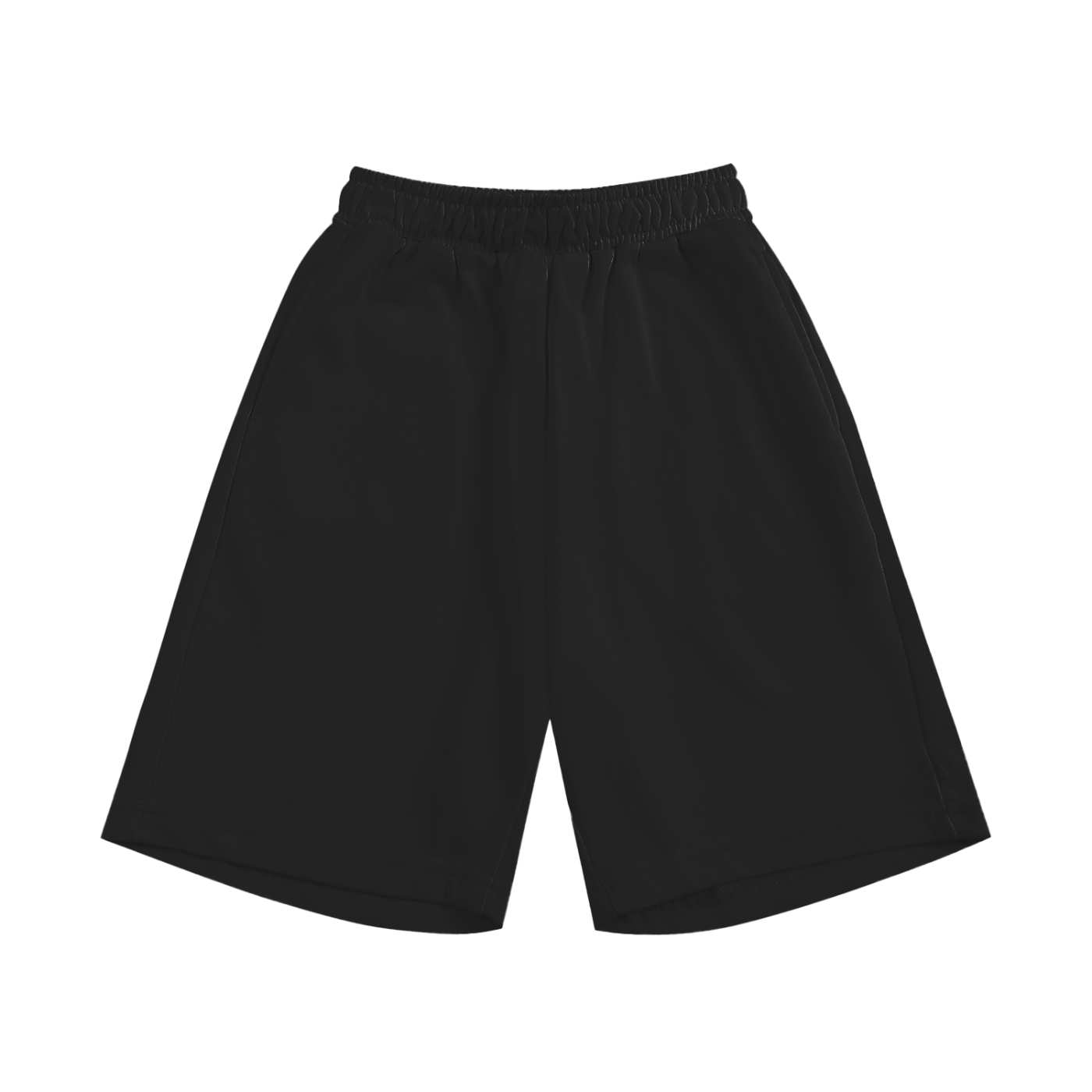 Essential Kids’ Shorts in Black — front view