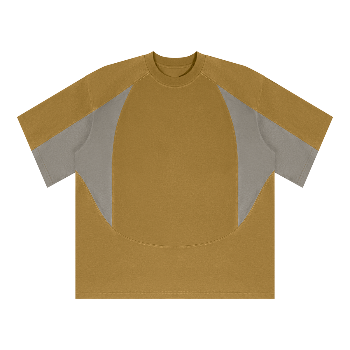 Unisex Color Block Paneling T-Shirt