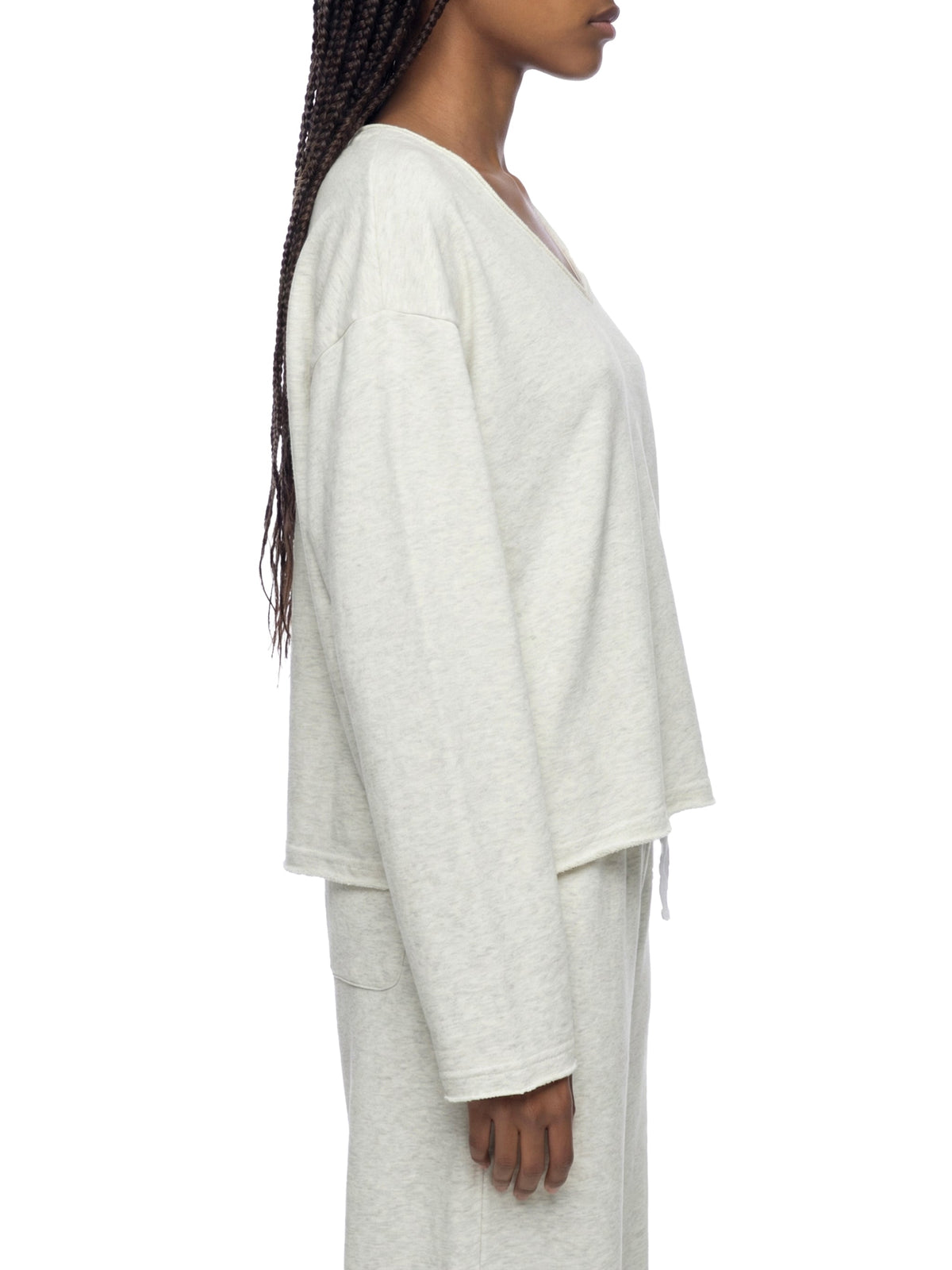 Women's Raw Hem Long Sleeve T-Shirt