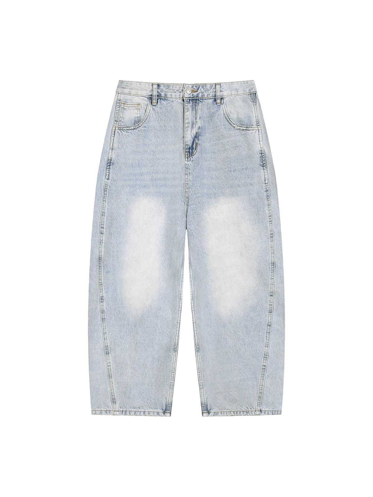 Men’s Vintage Wash Sunfade Barrel Leg Jeans