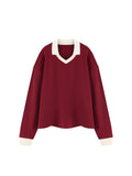 Unisex Color Block Long Sleeve Sweatshirt