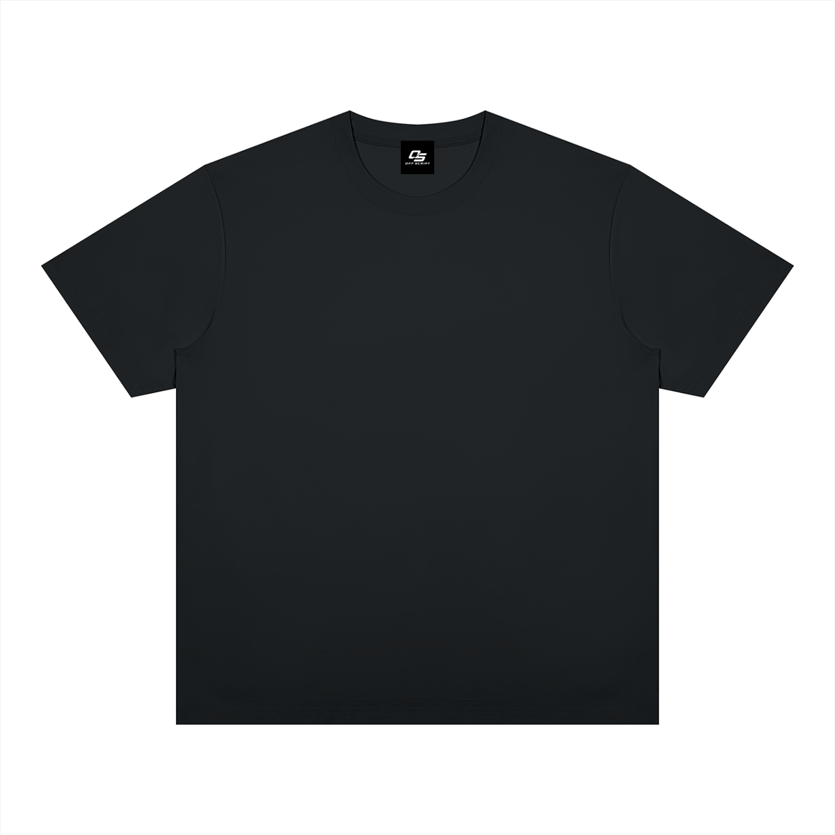 Black Unisex Heavyweight Sorona T-Shirt front product view