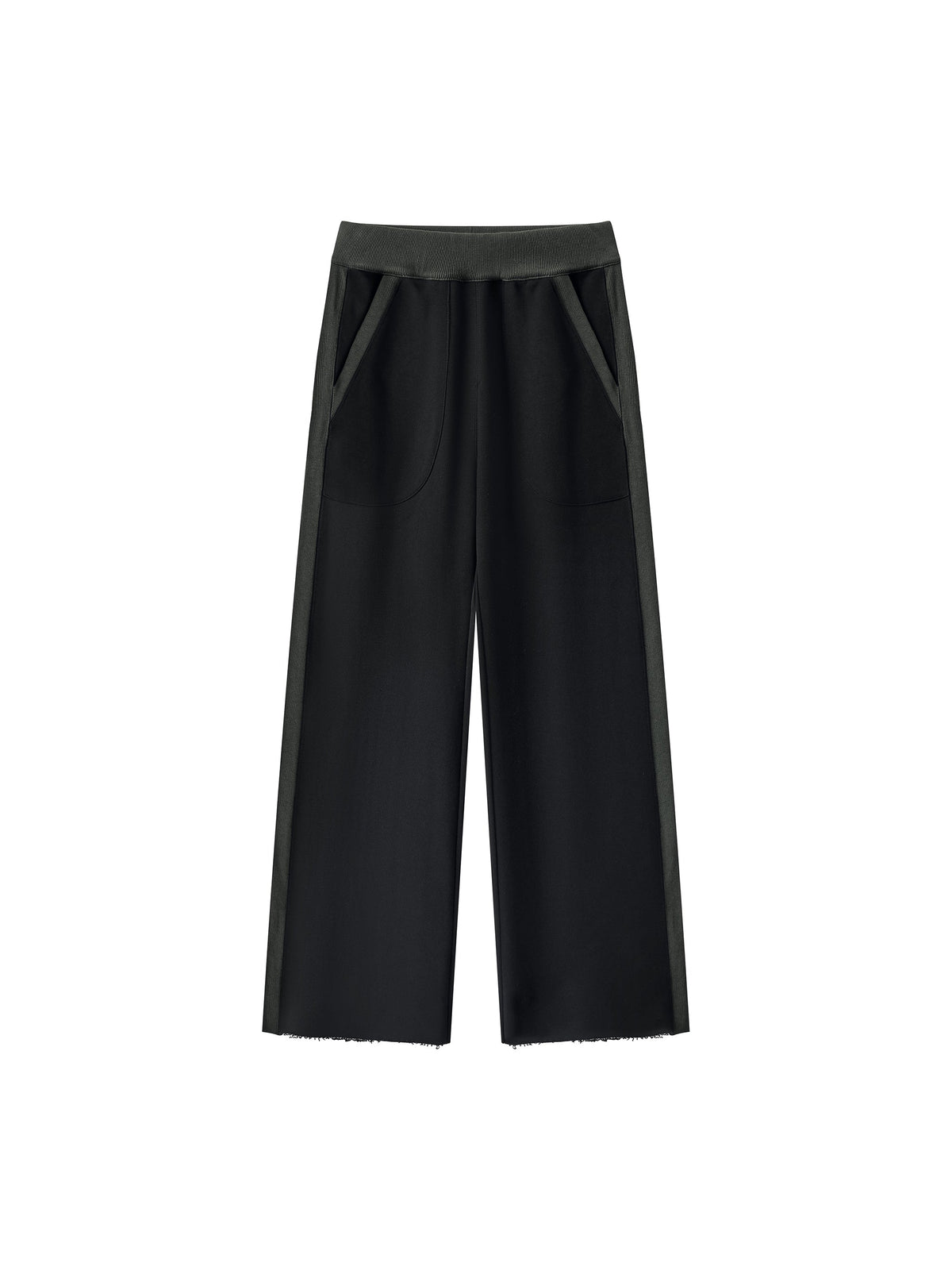Women's Color Block Raw Hem Sweatpants