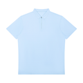 Light Blue Men’s Quarter-Zip Performance Polo Shirt front