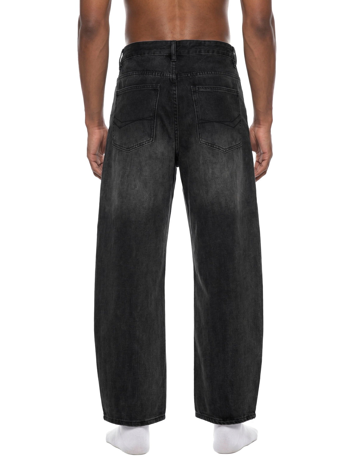 Men's Sunfade Vintage Wash Barrel Leg Jeans