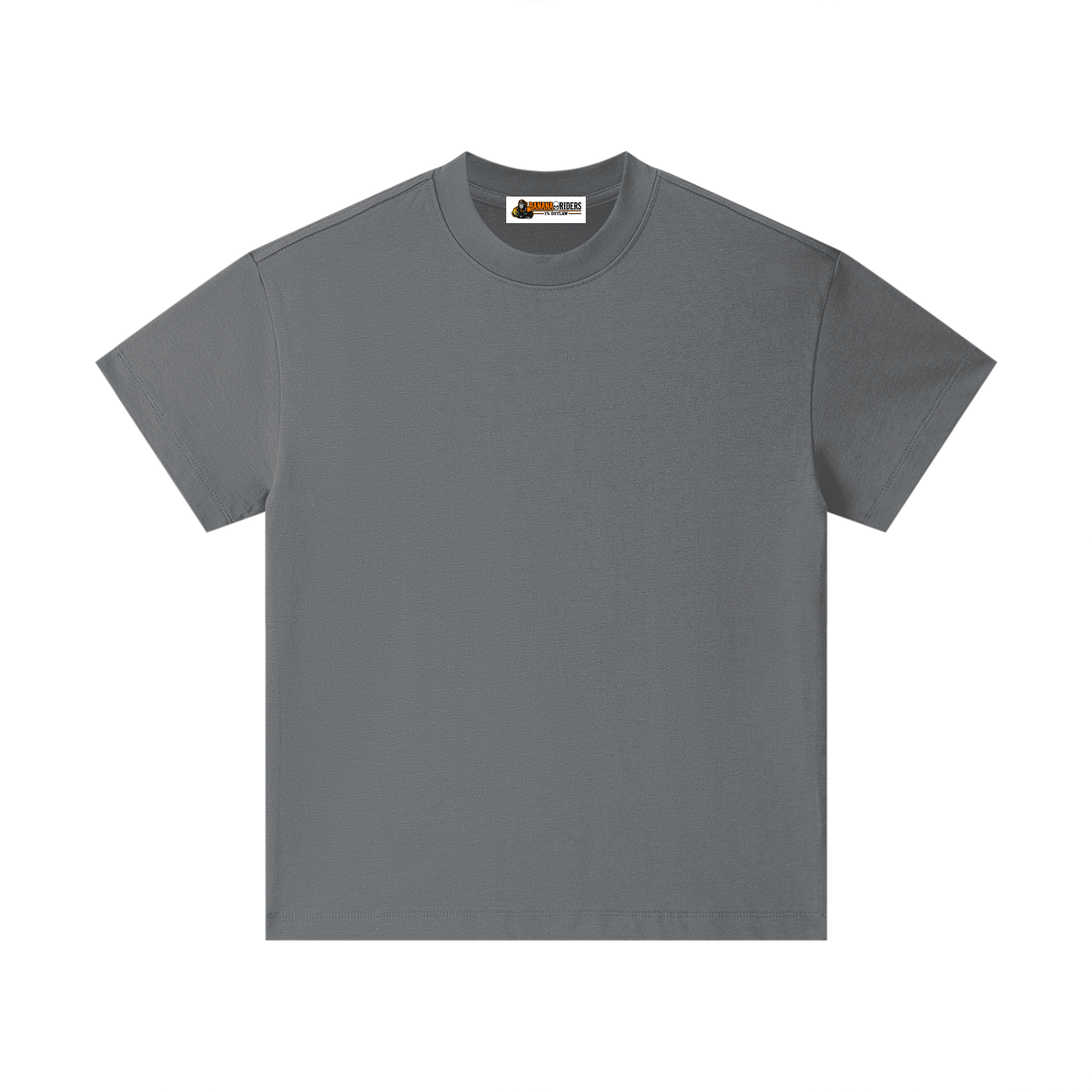 Pure cotton essential kids T-shirt in Carbon Grey – front view