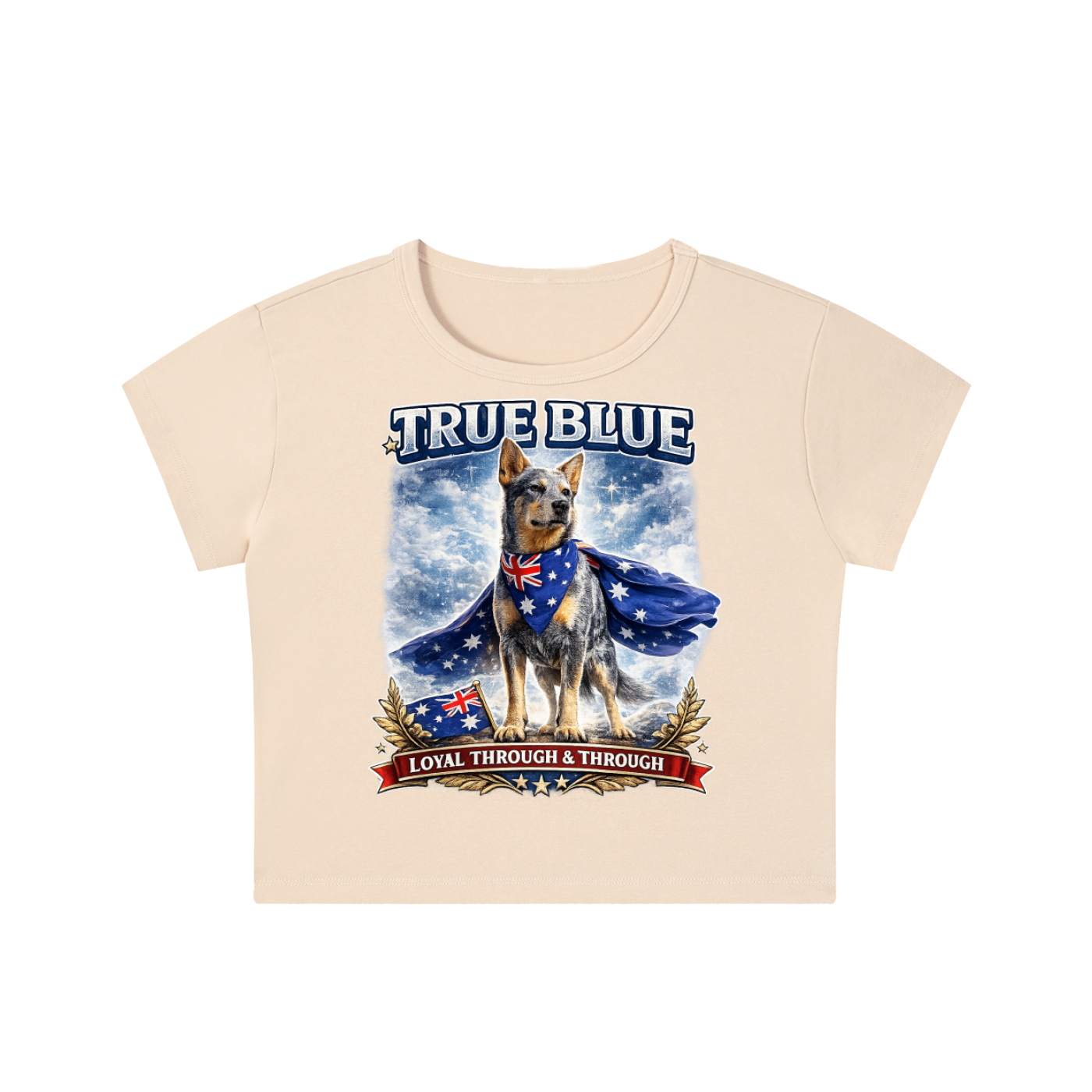 True Blue Aussie Dog Women's Crop Top