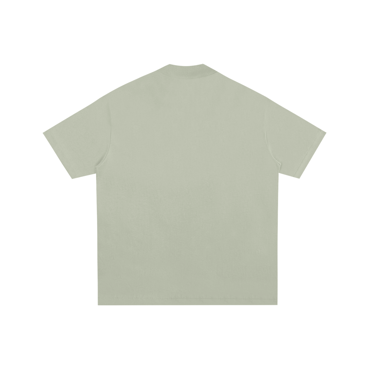 Light Green Essential Cotton T-Shirt back product view