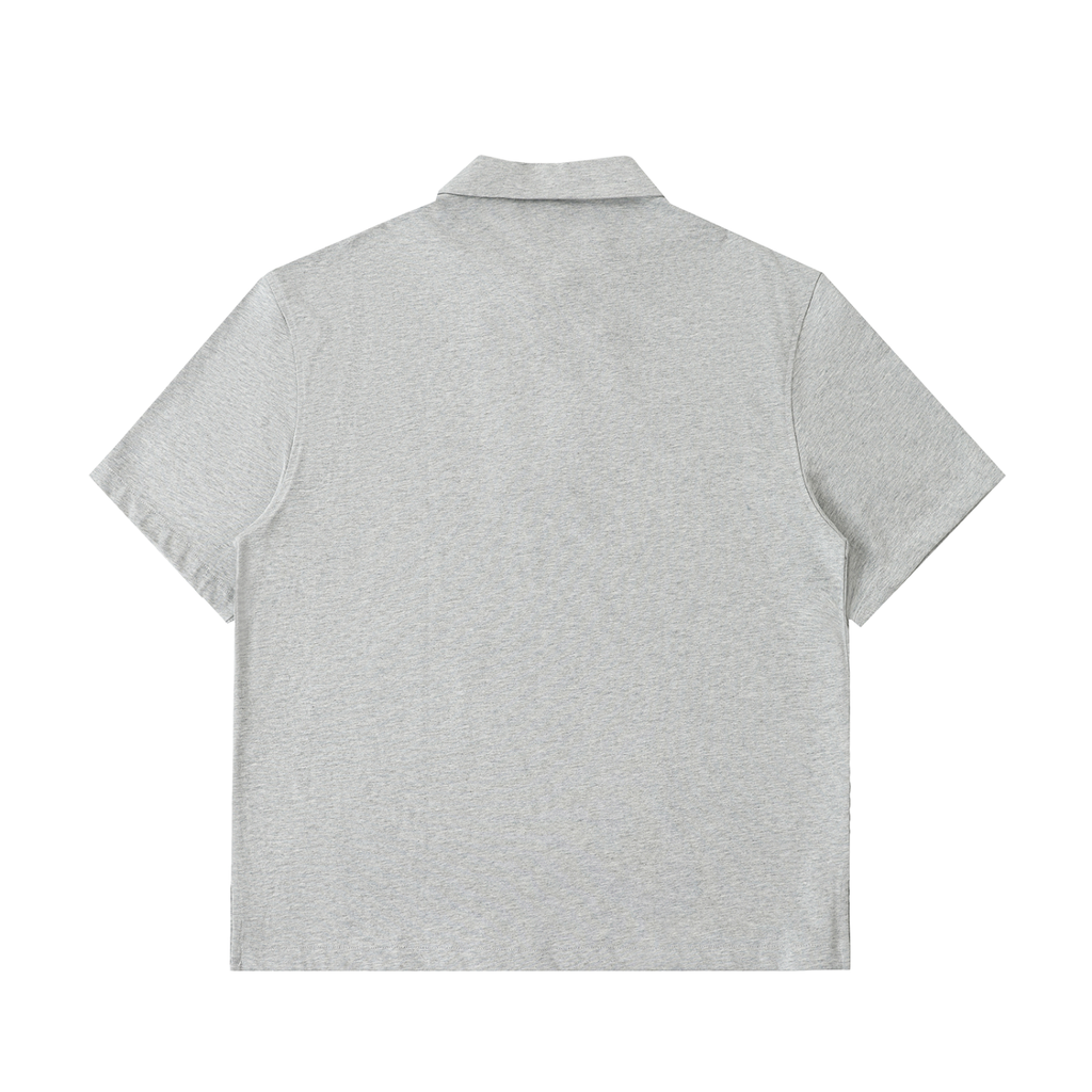 Half-Zip Cotton Polo Shirt gallery view