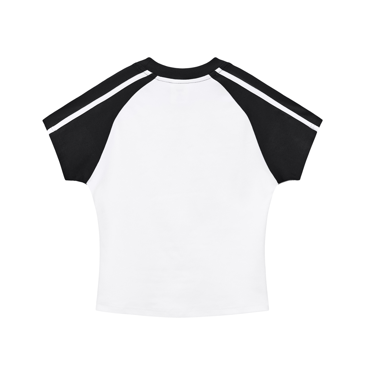 Contrast Stripes Bodycon Raglan Sleeve T-Shirt