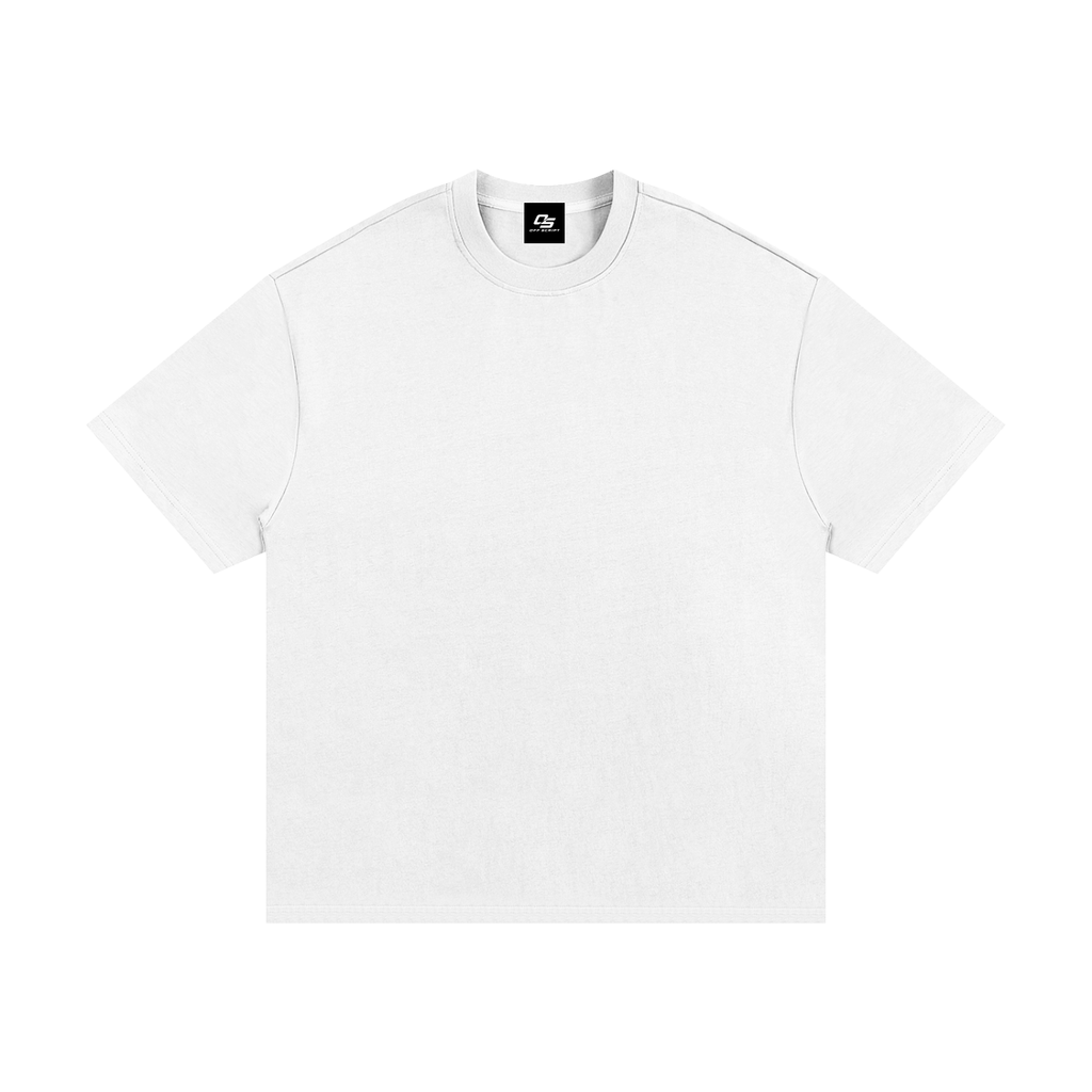 White Essential Heavyweight Cotton T-Shirt front view
