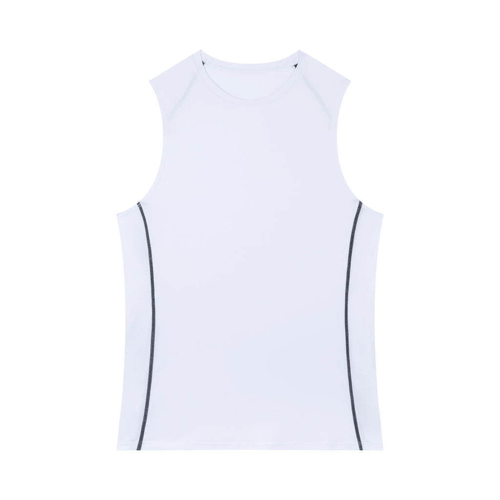 Men's Slim-Fit Topstitch Tank Top