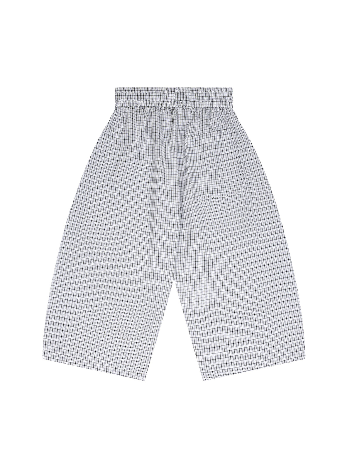Unisex Plaid Loose Capri Shorts