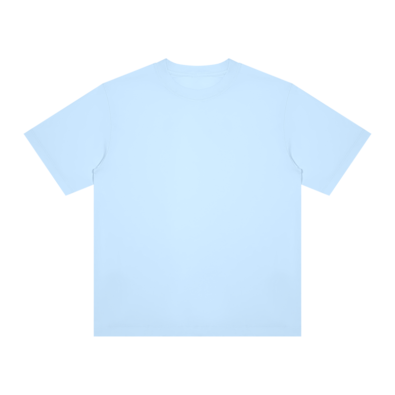Unisex Regular Crewneck T-Shirt in Sky Blue — front view