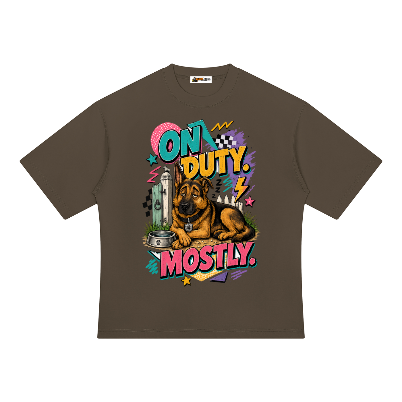 On Duty Mostly Unisex Heavyweight Oversized T-Shirt