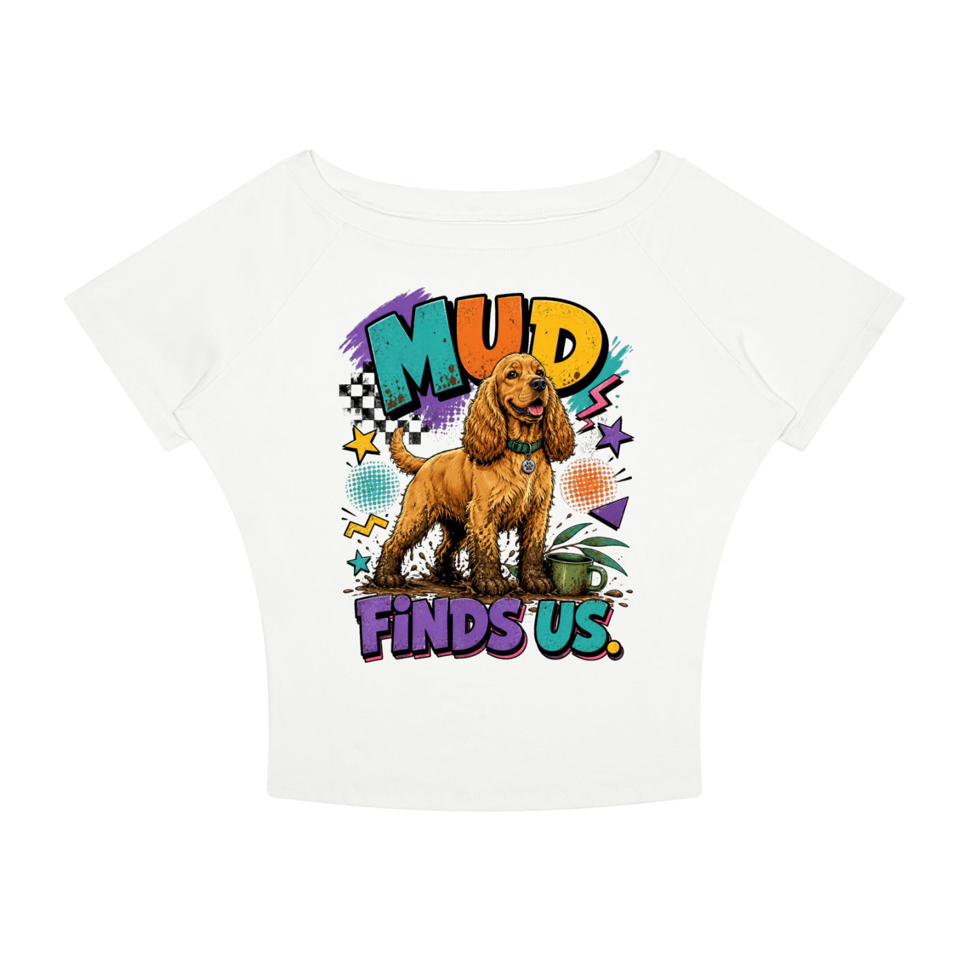 The Mud Finds Us Women’s Boatneck Raglan T-Shirt