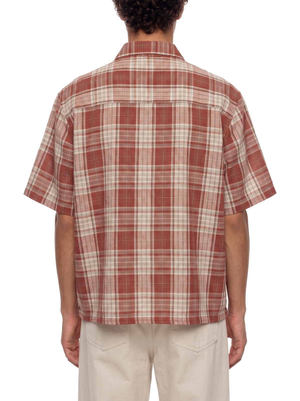Unisex Plaid Boxy Short Sleeve Shirt
