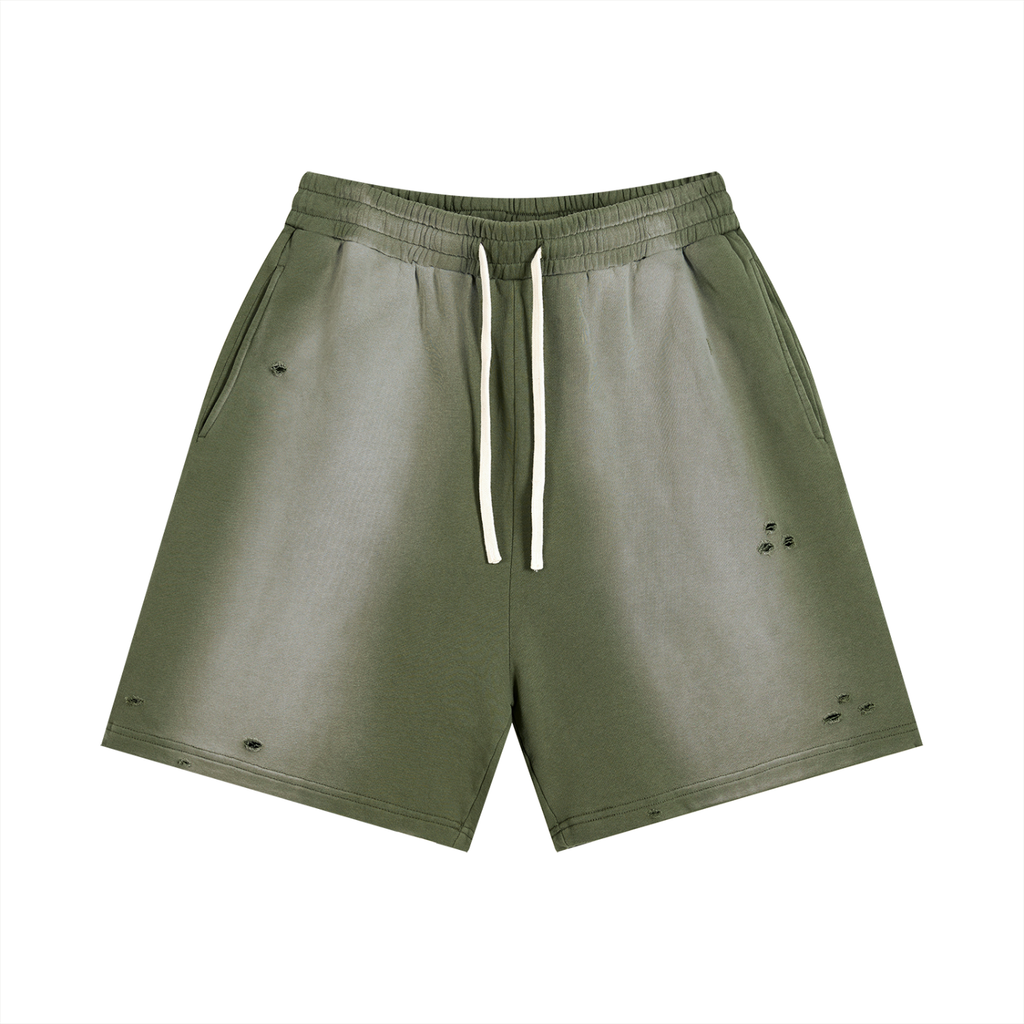 Sun-Faded Distressed Shorts