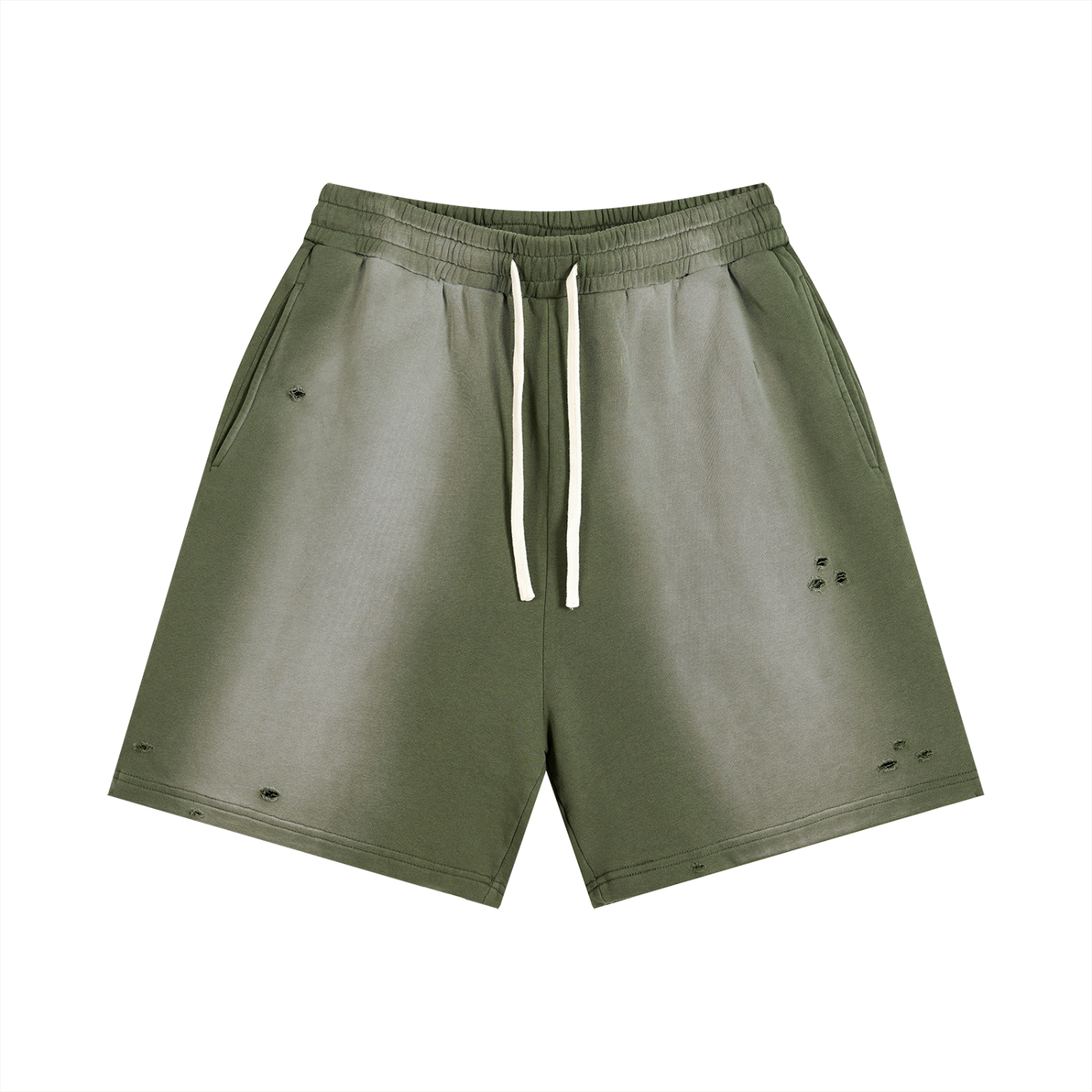 Sun-Faded Distressed Shorts