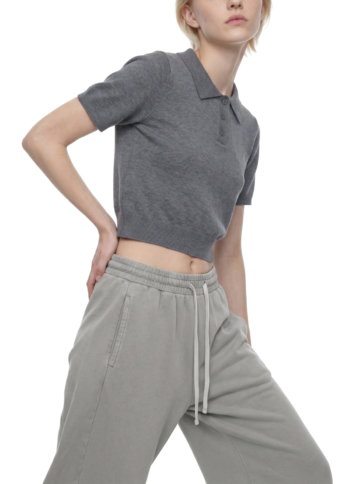 Women’s Knit Cotton Polo Shirt