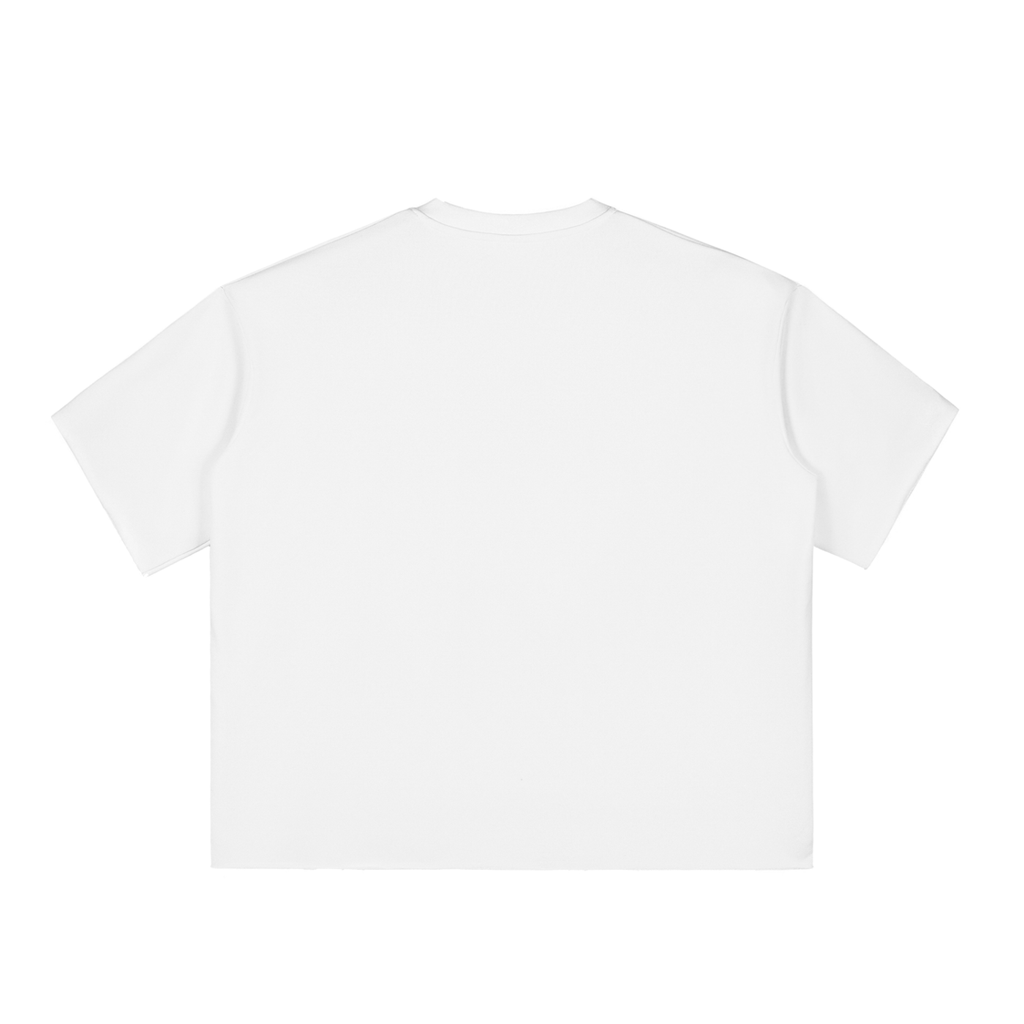 Unisex Boxy Half-Sleeve Raw-Edge T-Shirt gallery view