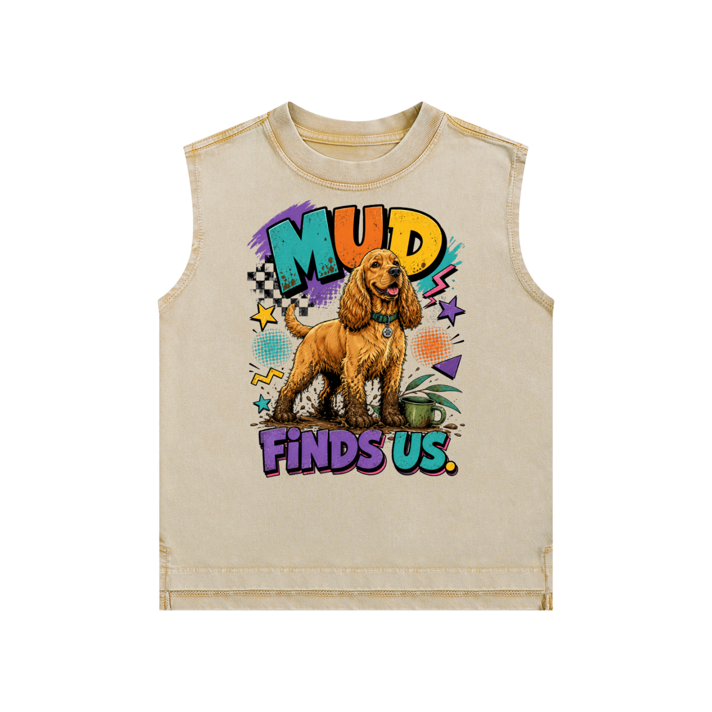 The Mud Finds Us Snow Washed Kids' Tank Top