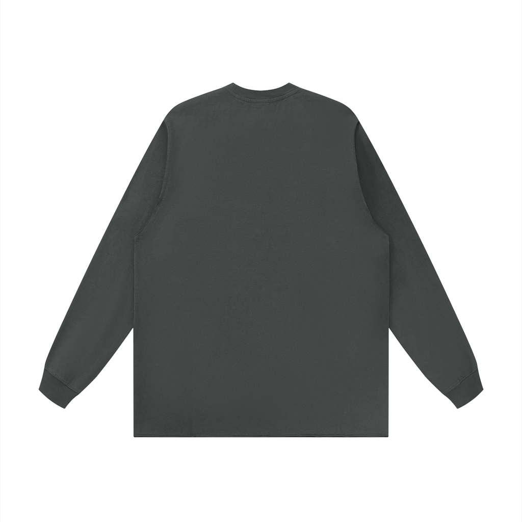 Unisex Raw Hem Long Sleeve T-Shirt