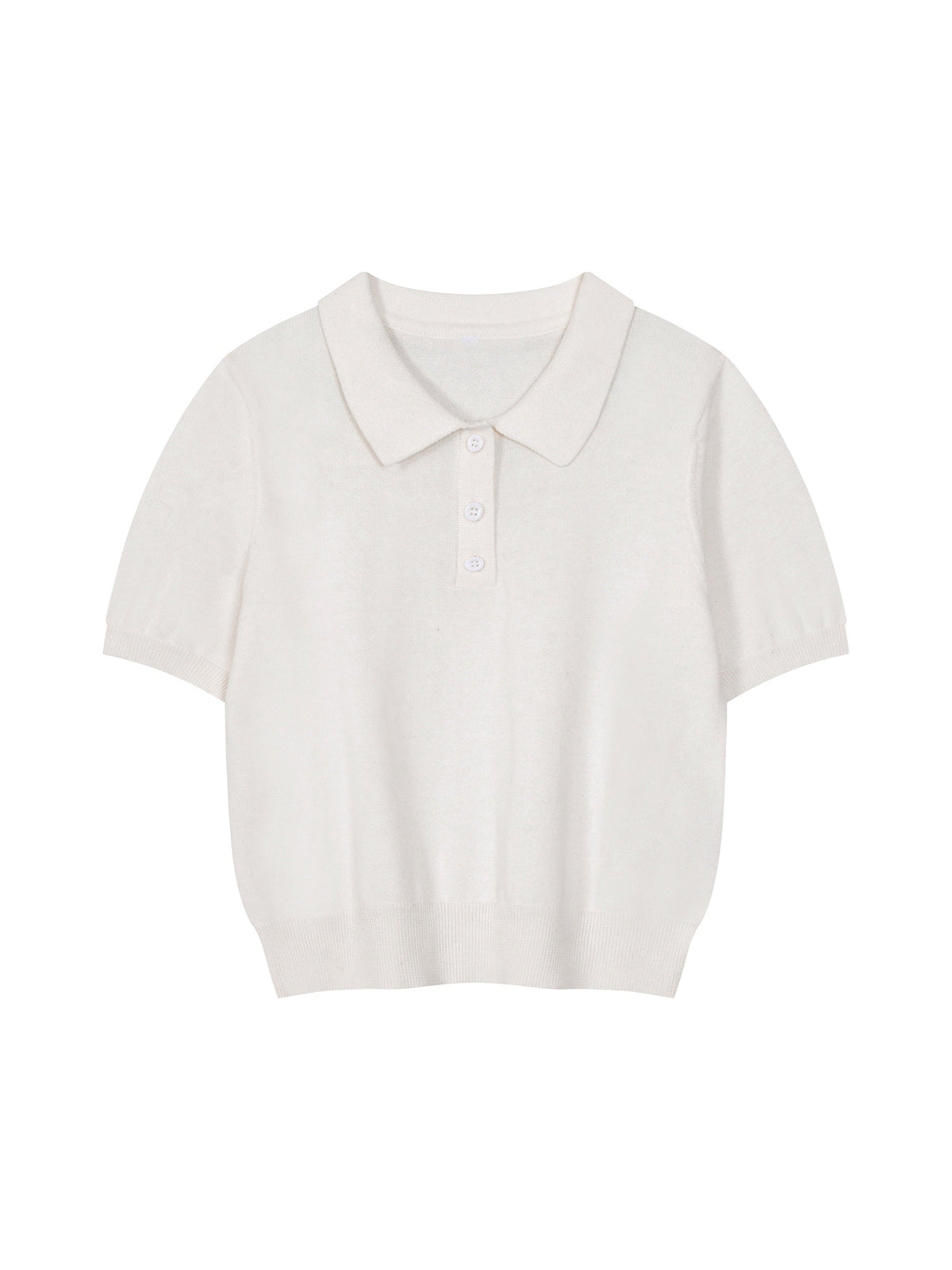 Women’s Knit Cotton Polo Shirt