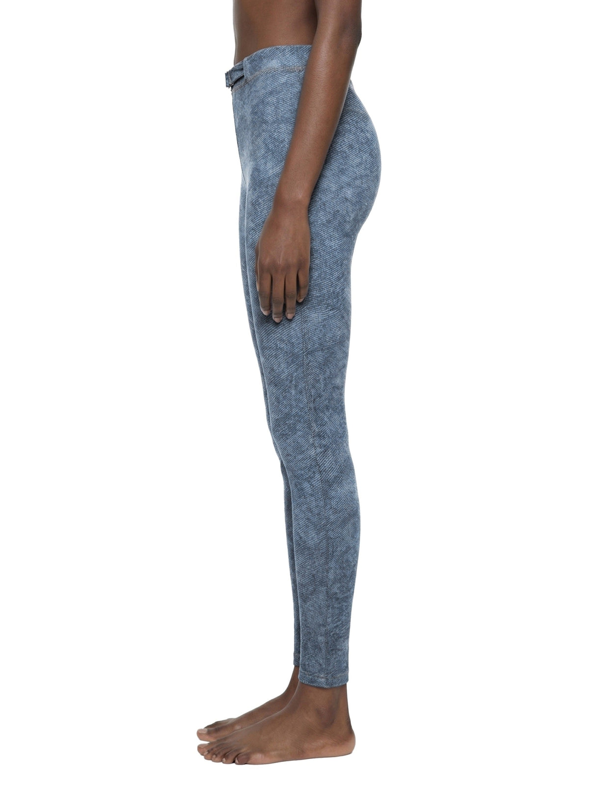 Women's Faux Denim Zip-Fly Leggings