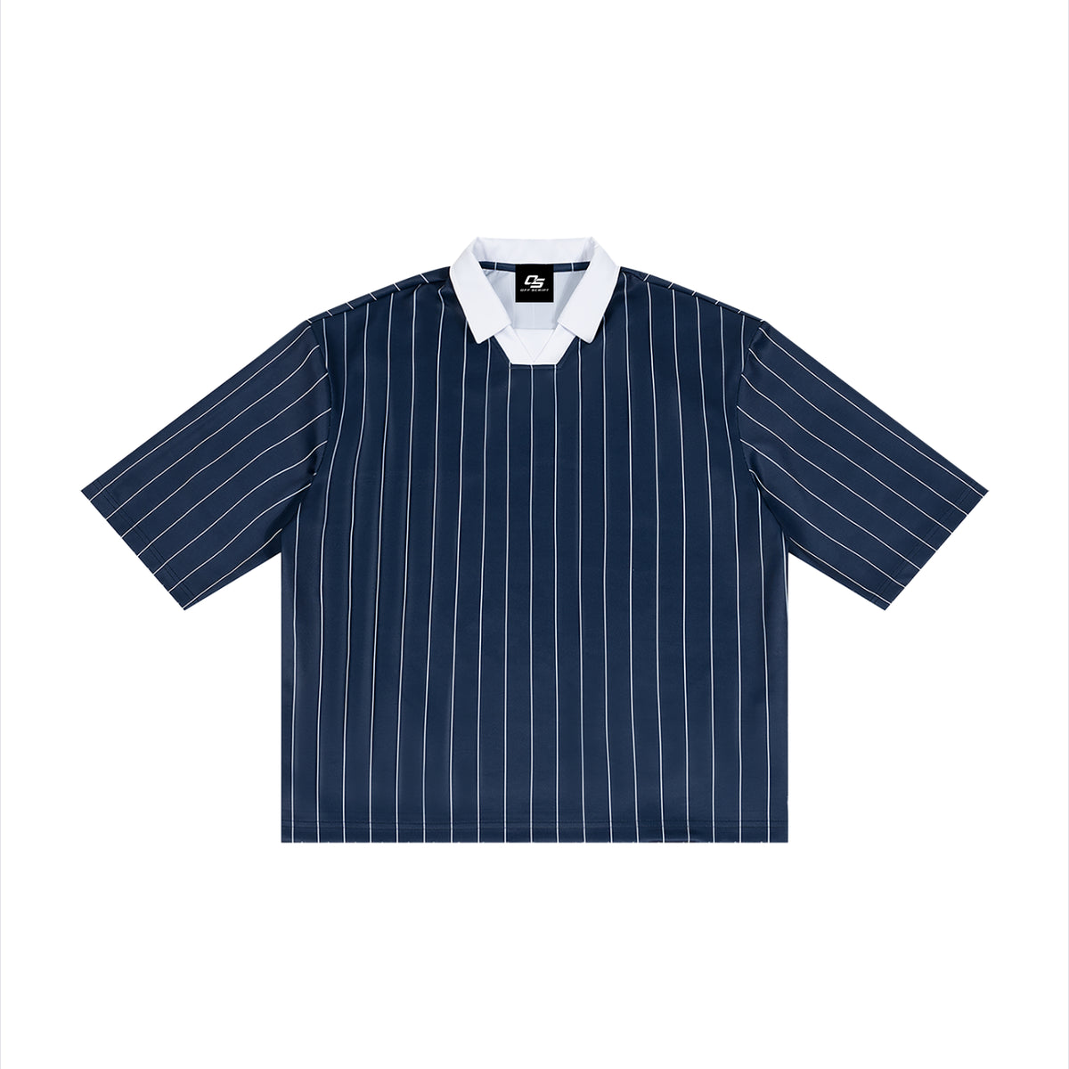Unisex Pinstripe Collared Soccer Jersey