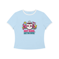 Not Rude Women’s Colour Block Crop T-Shirt