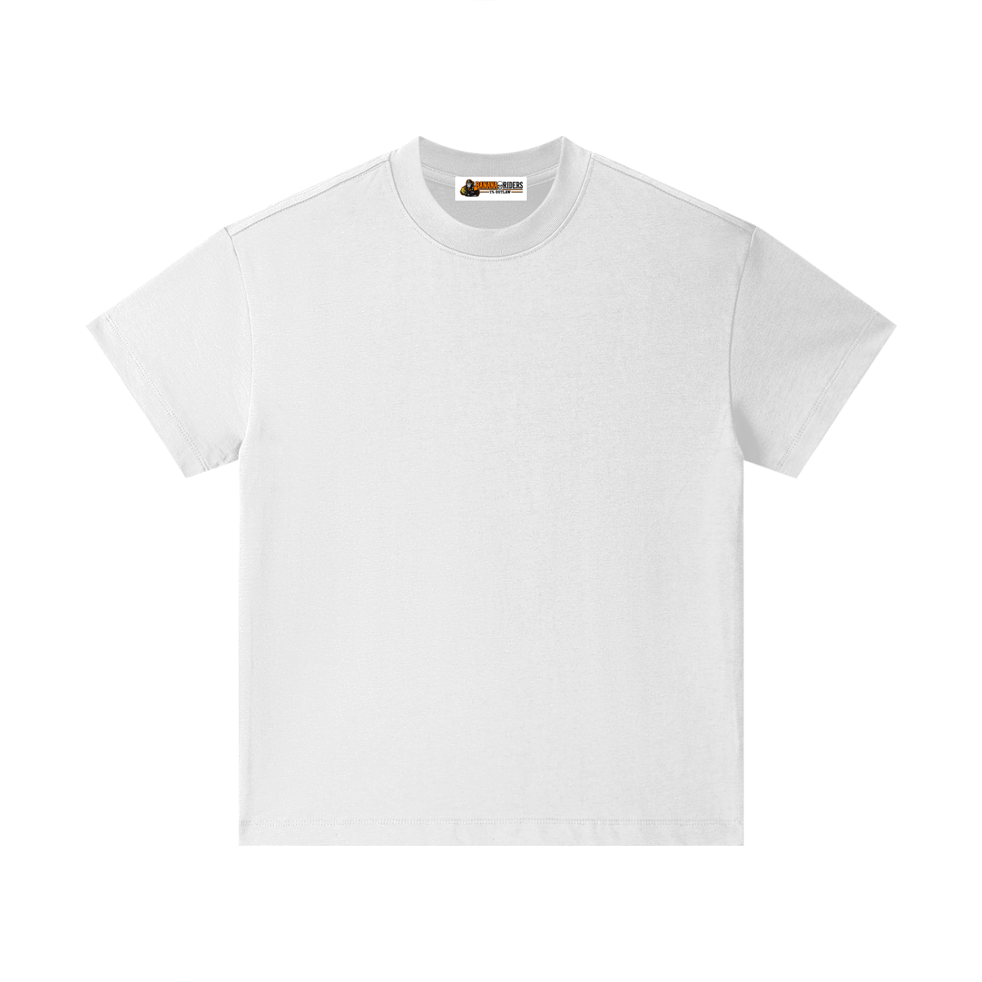 Pure cotton essential kids T-shirt in White – front view