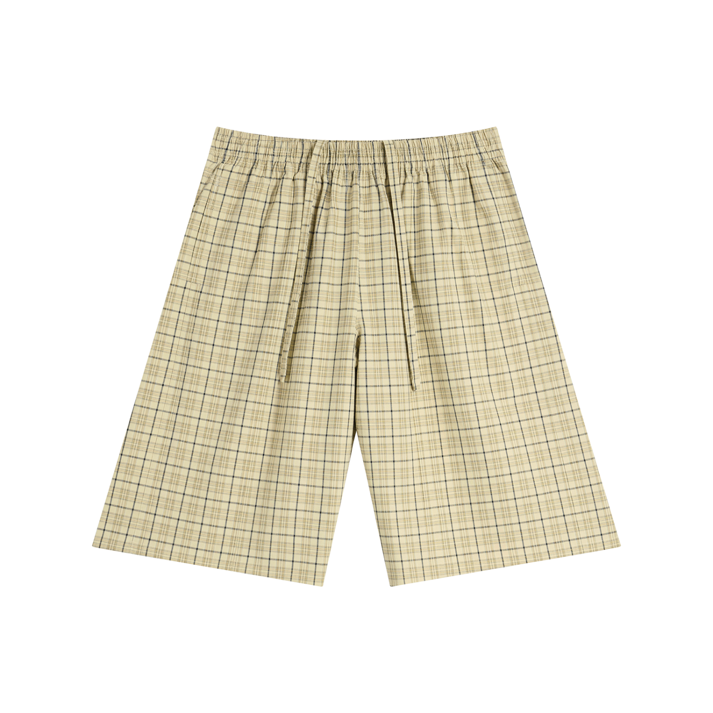 Unisex Plaid Wide-Leg Shorts