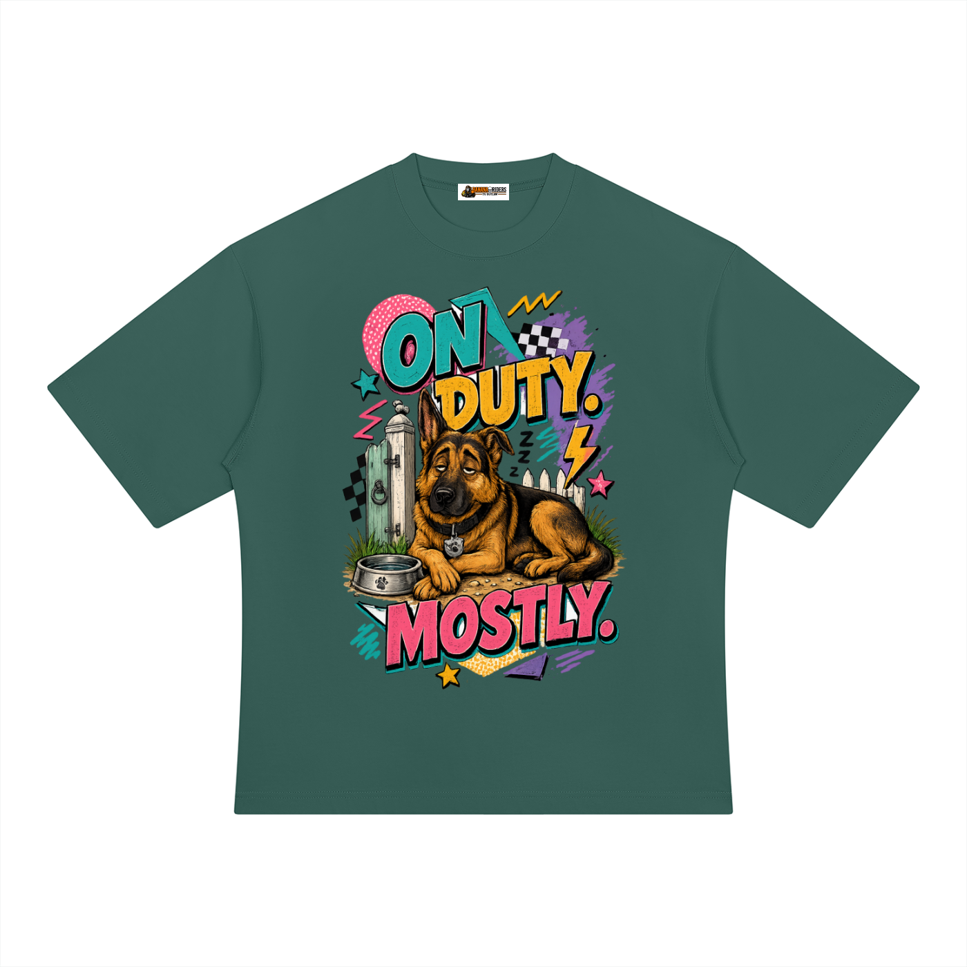 On Duty Mostly Unisex Heavyweight Oversized T-Shirt