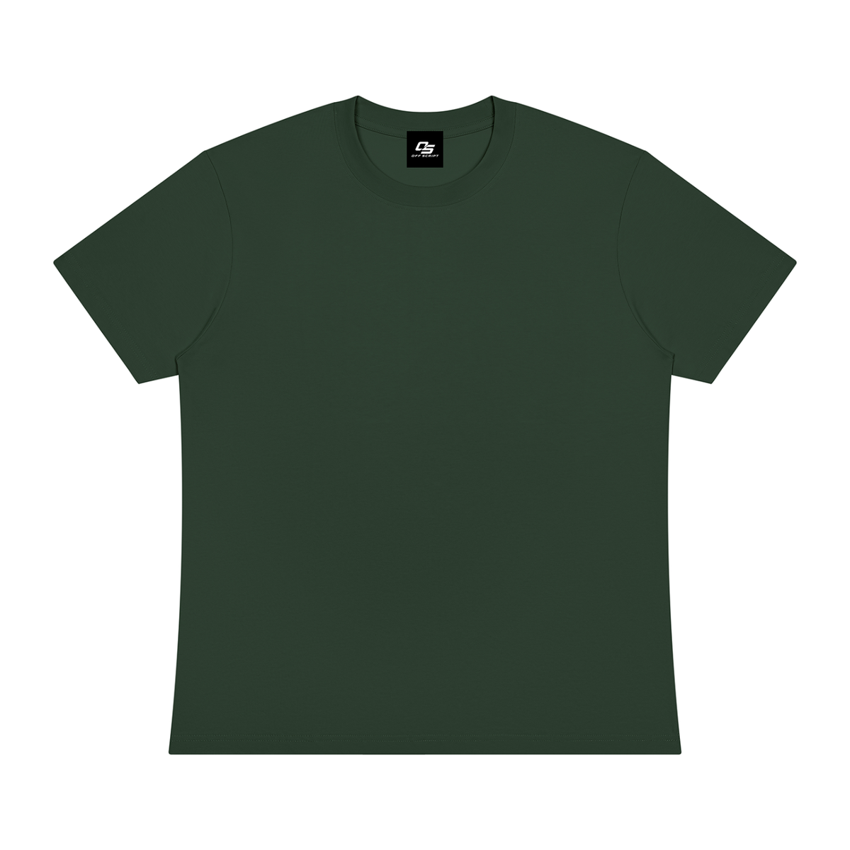Off Script Sorona Crewneck T-Shirt - Army Green front view